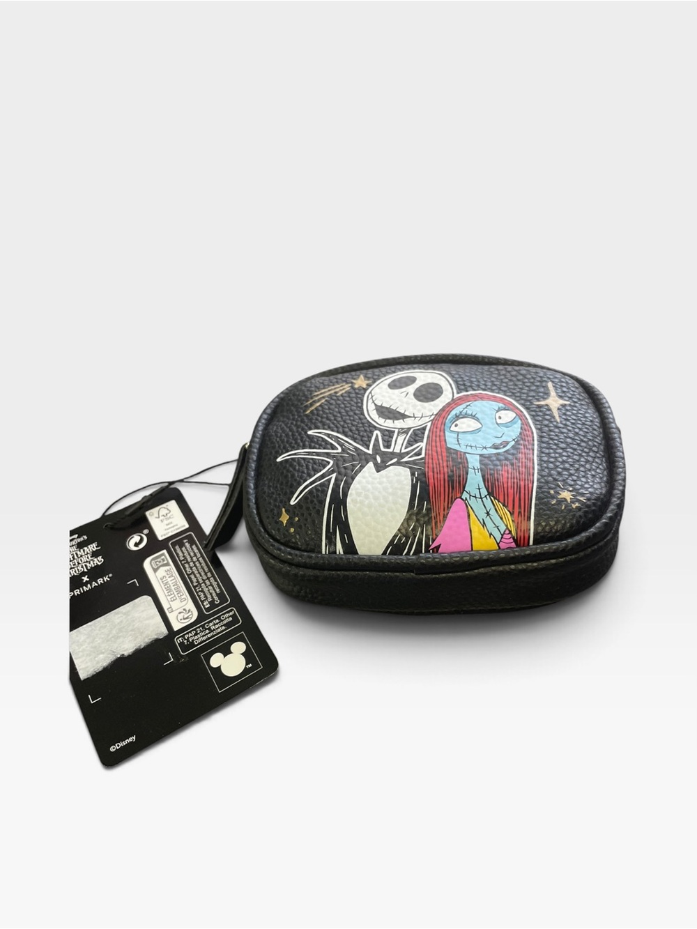 Disney Black Jack Skellington & Sally Compact Zip Key/Card Case